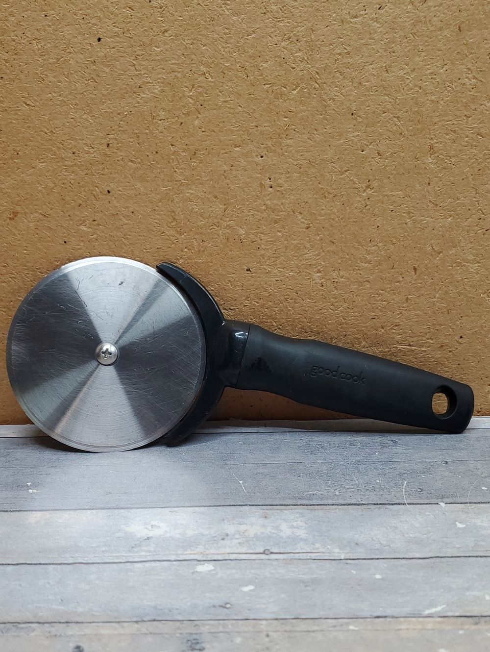 GoodCook Pizza Wheel Cutter - Black Handle, Stainless Steel Blade